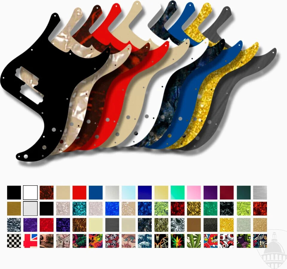 WD Custom Pickguard For Fender Made In Mexico Standard Precision Bass