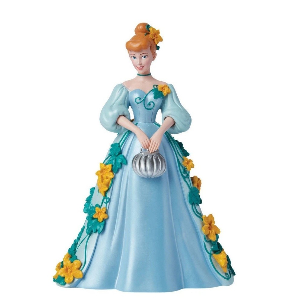 Enesco Disney Showcase Princess Cinderella Silver Pumpkin Botanical Figure