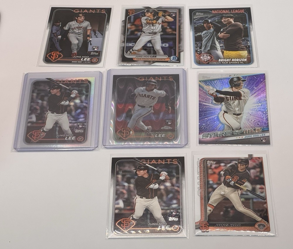 Jung Hoo Lee Lot Topps/ Topps Chrome/ Bowman Chrome