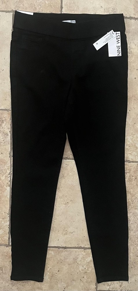 Nine West Jegging Pants Womens 6 Super Skinny Mid Rise Pull On Stretch Denim