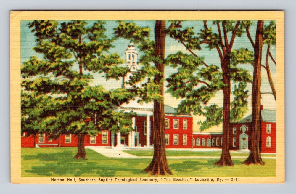 Louisville KY-Kentucky, Norton Hall, Southern Baptist Seminary Vintage Postcard