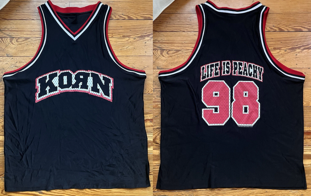 1998 Korn Life Is Peachy Basketball Jersey All sizes JJ6264