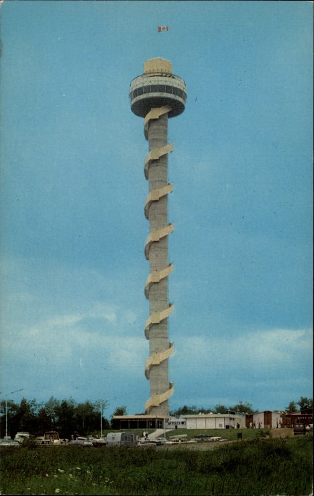 Landsdowne Ontario Canada Hill Island Skydeck Thousand Islands vintage postcard