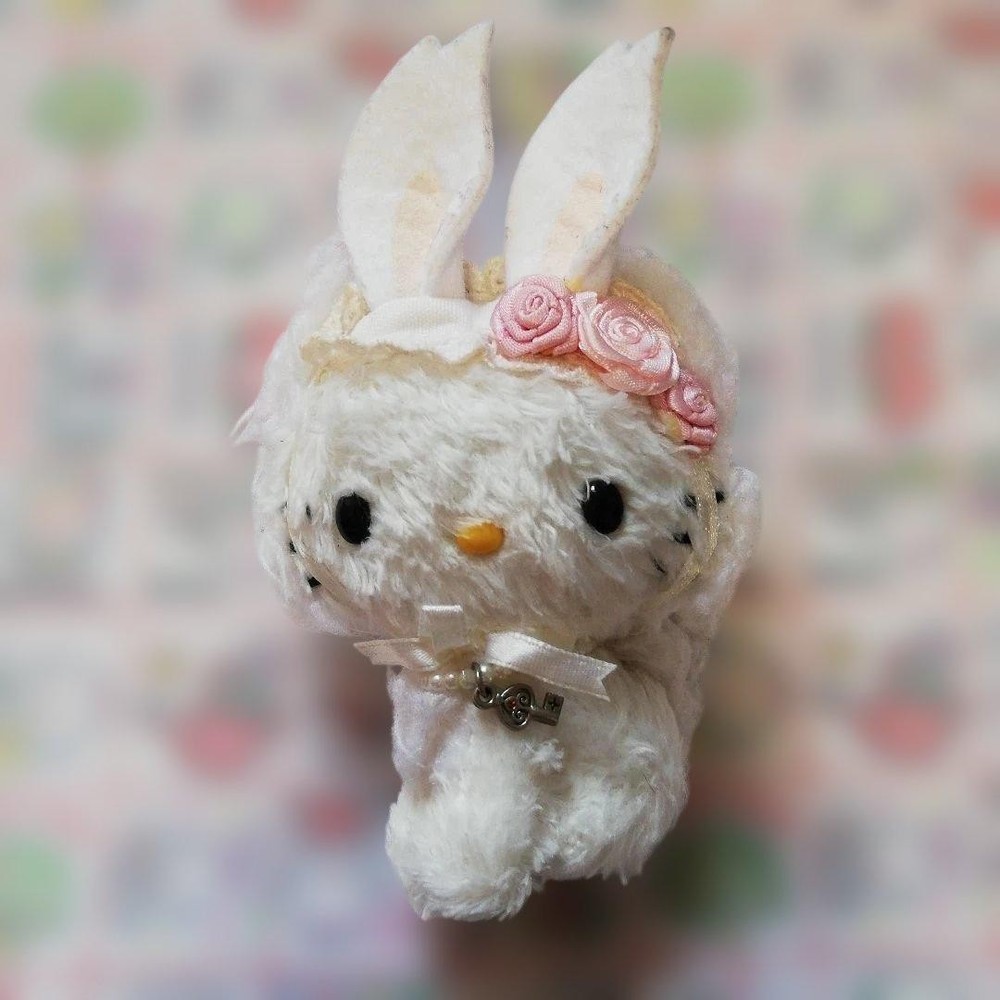 Sanrio Charmy Kitty Ch Ear Mascot, Vintage, Plush Toy, Used From JAPAN