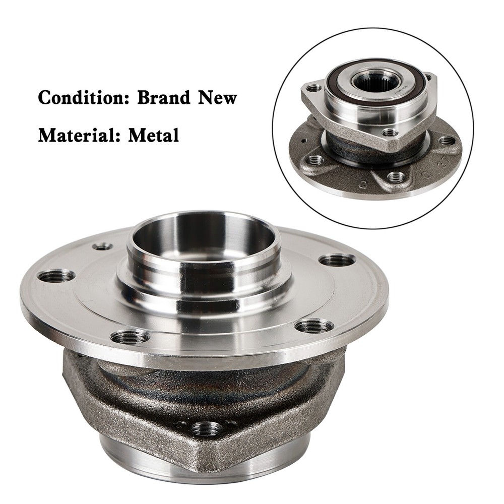 Front Wheel Bearing Hub w/3 Holes For Audi A3 VW Caddy MK3 Golf 5/6/7 1K0498621