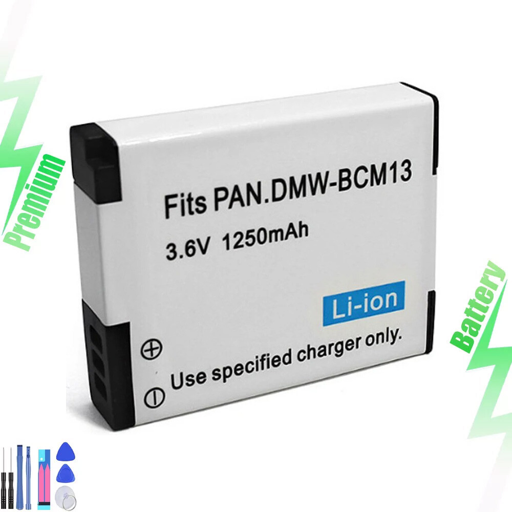 DMW-BCM13 DMW-BCM13E Battery for Panasonic Lumix DMC-FT5 FT6 LZ40 TS5 TS6 TZ37