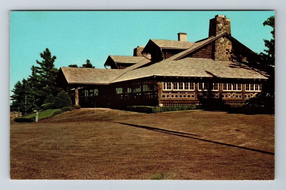 Copper Harbor MI-Michigan, Keweenaw Park Club House, Outside, Vintage Postcard