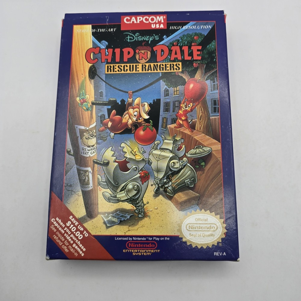 Chip 'N Dale Rescue Rangers 1 (Nintendo NES) Game and box ONLY