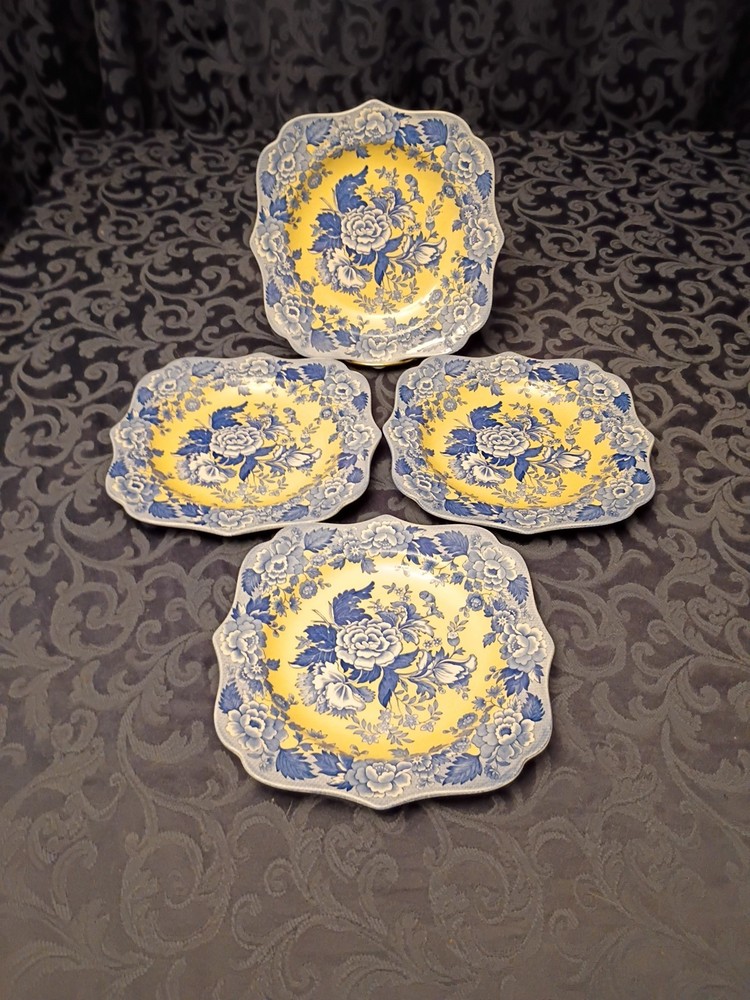 The Spode Blue Room Garden Collection 'British Flowers- Poppy' Desert Plate