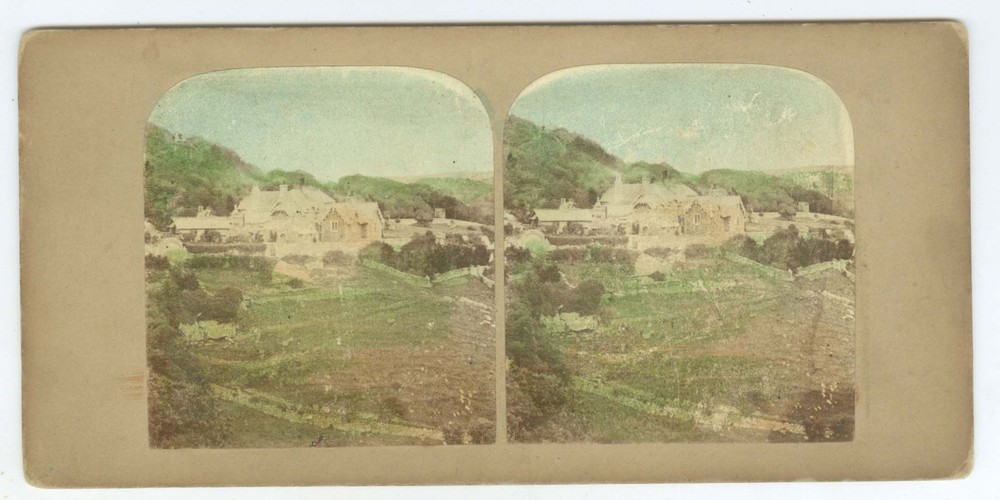 G5046~ EGLAND Isle of Wight Near Niton - 1860s Stereoview