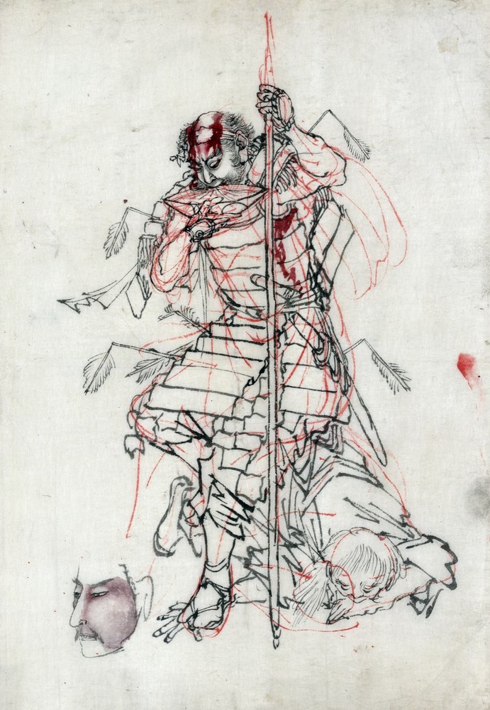 11845.Decoration Poster.Home room interior wall art.Japanese warrior drawing