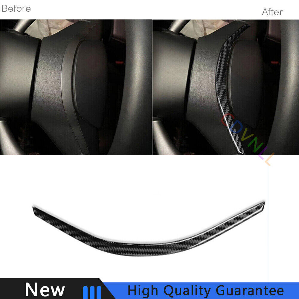 Tesla Model 3 Y 2017-22 Carbon Fiber Steering Wheel Panel Cover