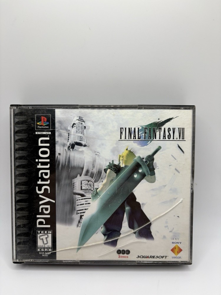 Final Fantasy VII Sony PS1 Black Label Tested - No Manual