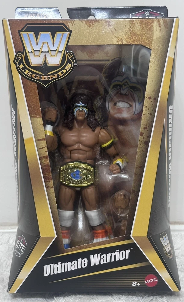 WWE Ultimate Warrior-Elite Collection-Greatest Hits-W Legends MIB Action Figure