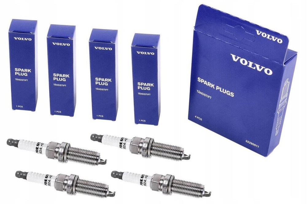Volvo Spark Plug Set 4pc Brand New OEM 32290011
