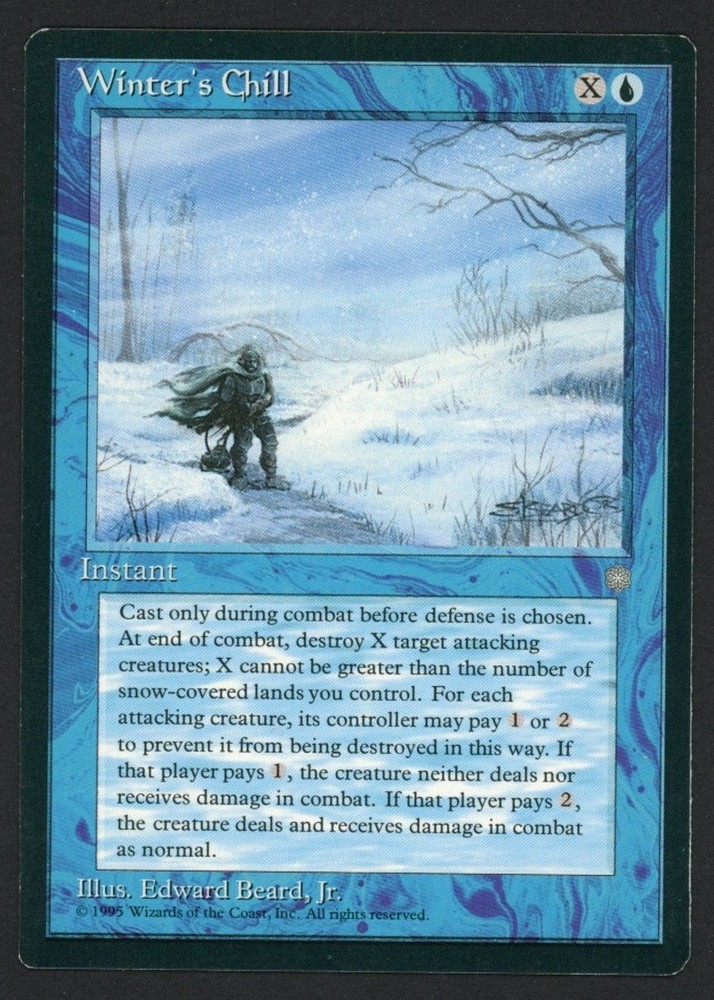***Winter's Chill*** MTG Ice Age Magic Kid Icarus