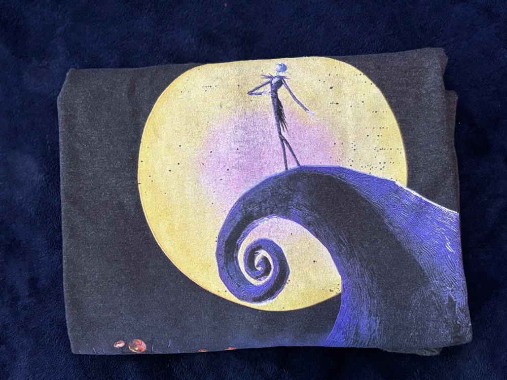 Disney Tim Burton’s The Nightmare Before Christmas Adult T-Shirt XL Black