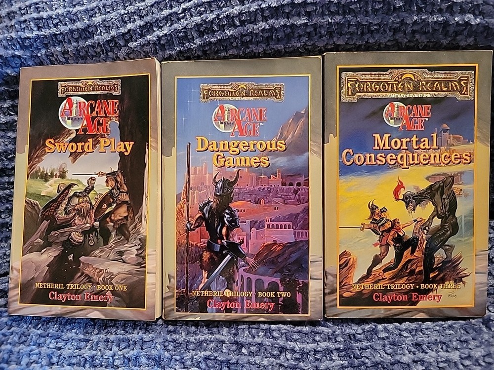 Forgotten Realms Netheril Trilogy Arcane Age Clayton Emery Complete  3 Pb Set