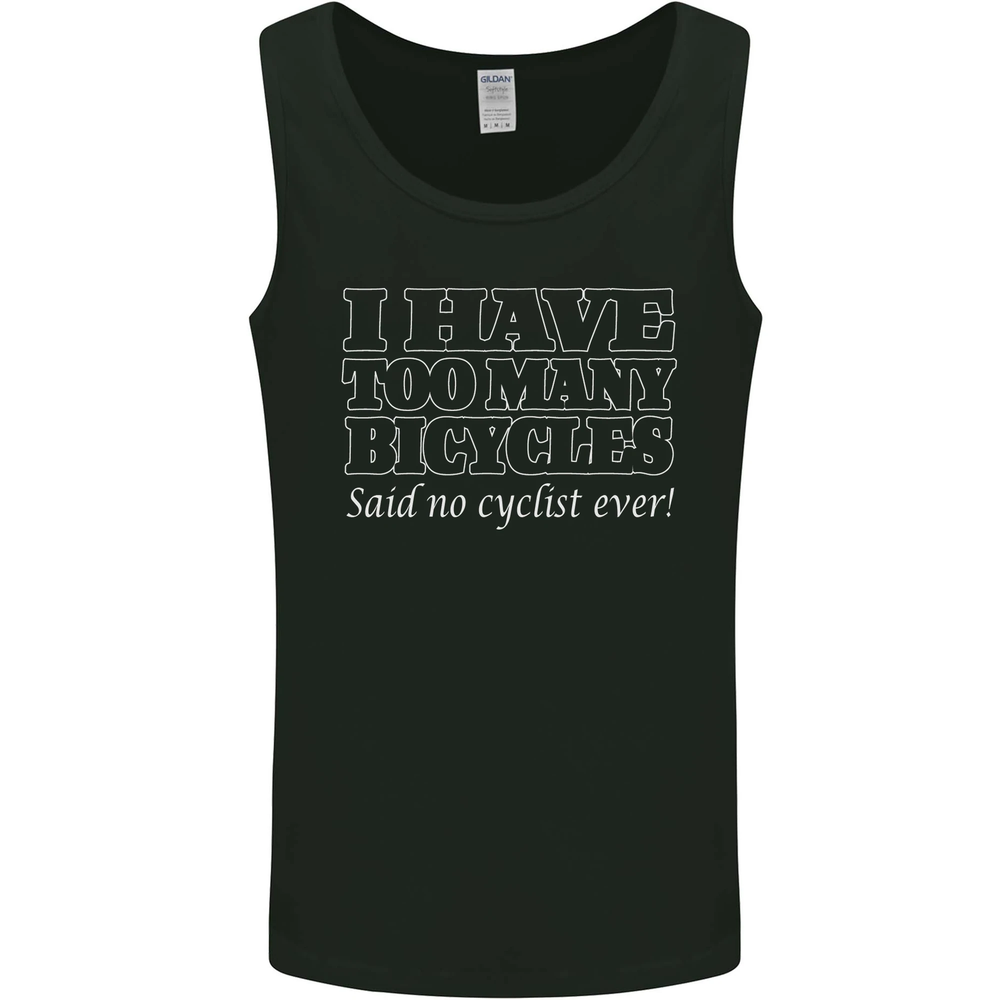 Camiseta sin mangas chaleco de ciclismo para hombre Too Many Bicycles Said No Cyclist