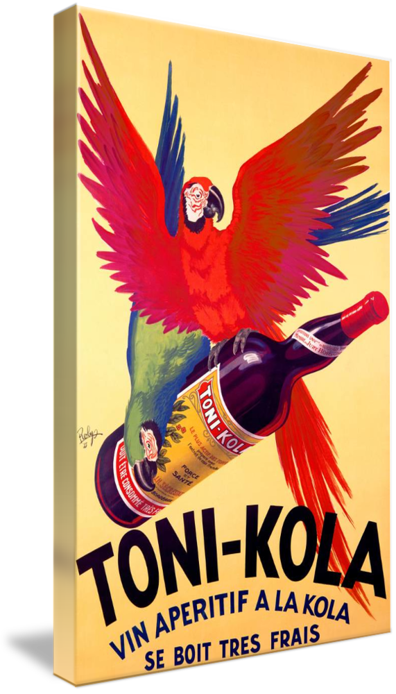 Canvas Art - Toni-Kola Beverage Vintage Advertisement,