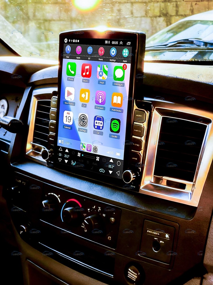 For 2006 2007 2008 Dodge Ram 1500 2500 3500 Android 15 CarPlay Stereo Radio GPS