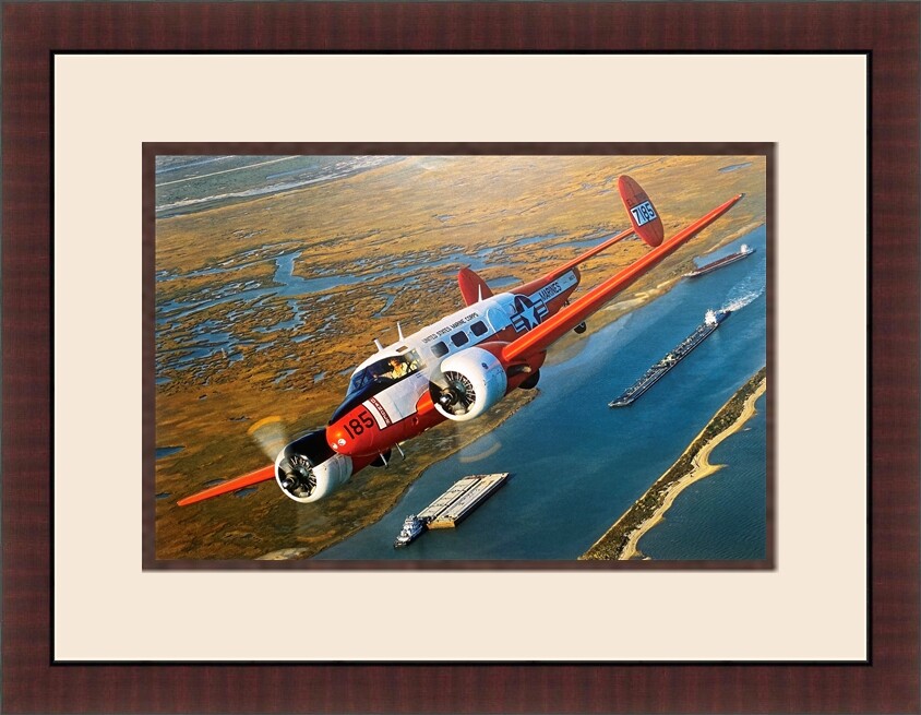 Beech C-45 Custom Gallery Framed Aviation Print