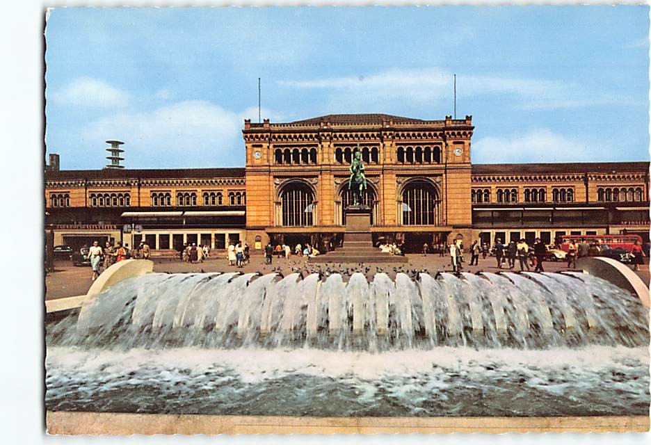 Postcard Hauptbahnhof Hanover Germany
