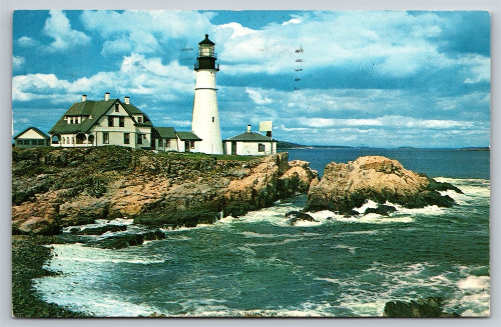 Maine Portland Lighthouse Lighthouse Postcard, C3
