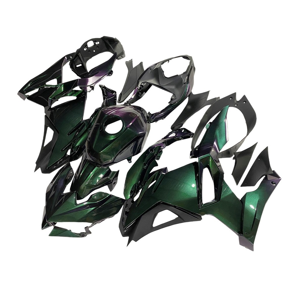 Chameleon Green Purple Fairings for Kawasaki Ninja 500 EX500 2024 2025 Bodywork