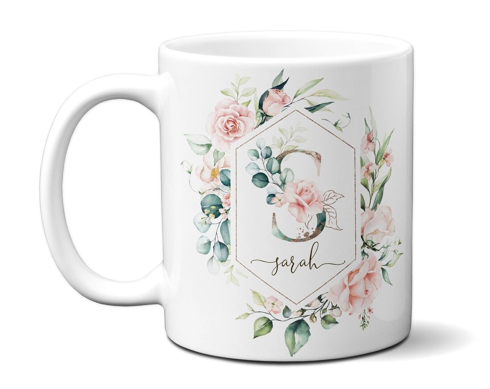 Monogram & Name Personalize Mug For Woman Thank You Gift For Doctor Dentist