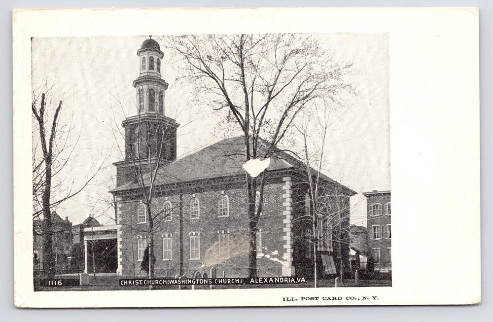 c1901 Christ Church George Washington Alexandria Virginia VA UDB Postcard