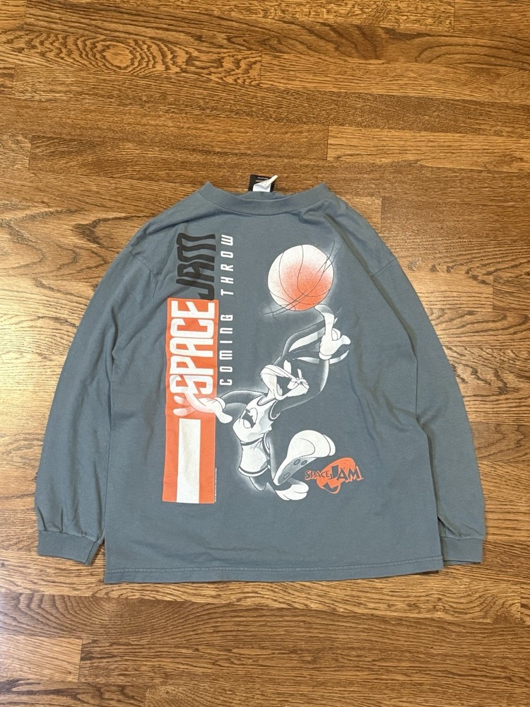 1996 Space Jam Long Sleeve “Coming Through” – Vtg Warner Bros Youth XL Fit Men S