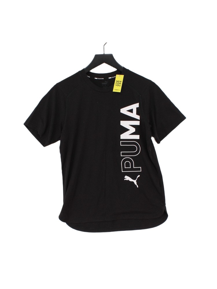 Puma Men's T-Shirt S Black Graphic 100% Other Basic