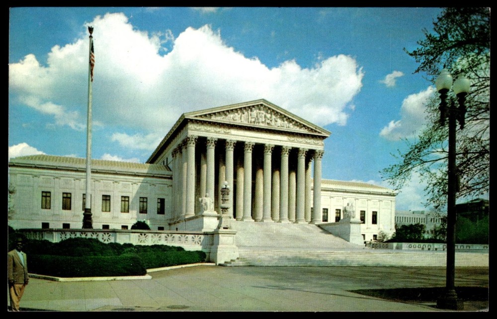 Vintage US Supreme Court Building Washington DC Postcard CAPSCO Chrome