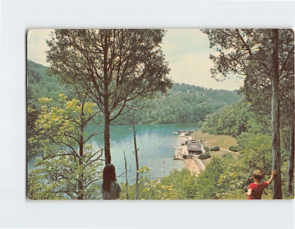 Postcard Lake and Beach Carter Cave State Resort Park Olive Hill Kentucky USA