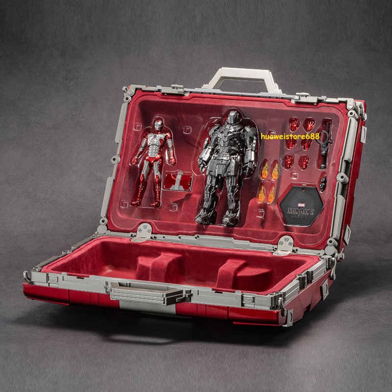 Iron Man Mk5 Collector's Case Set w/ Whiplash - Limited 1:1 Scale by ZD Toys