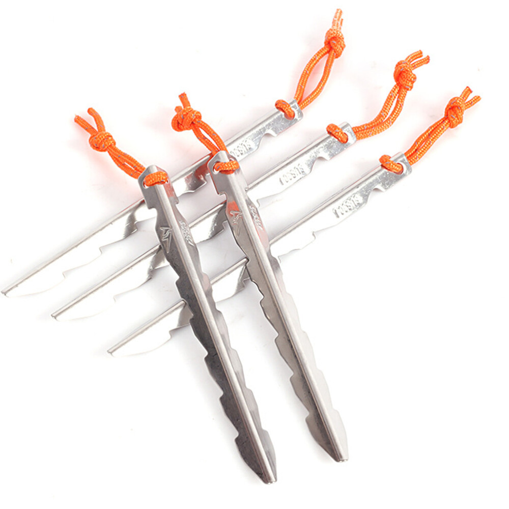 4 Pcs Tent Pegs Tent Peg Stakes Canopy Pegs Outdoor Awning Nails Tent Stakes