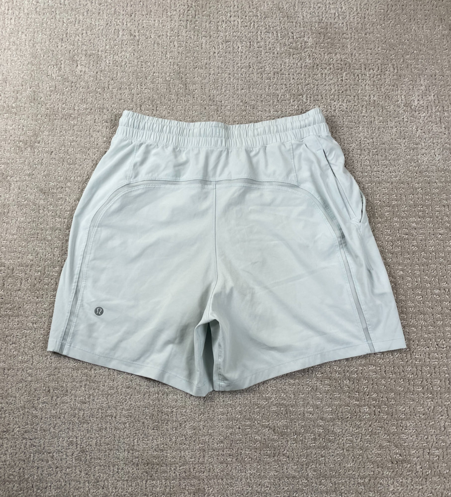 Lululemon Pace Breaker Shorts Mens S Light Blue Unlined Athleticwear Gym LM7AOPS