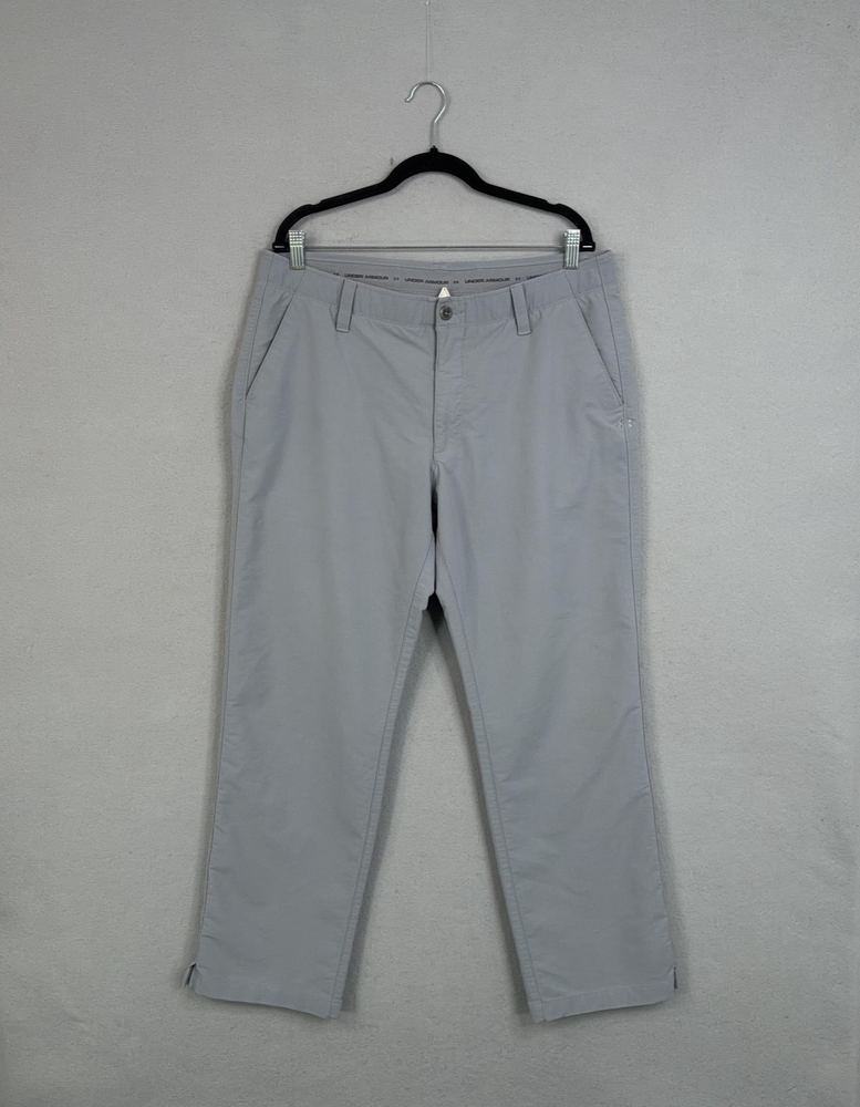 Under Armour Golf Pants Mens 38x30 Gray Performance Stretch Chino Activewear