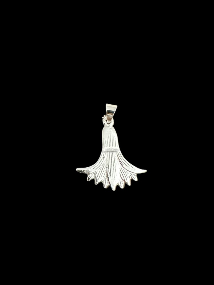 Egyptian Lotus Flower Pendant made from Sterling Silver , Spiritual Healing