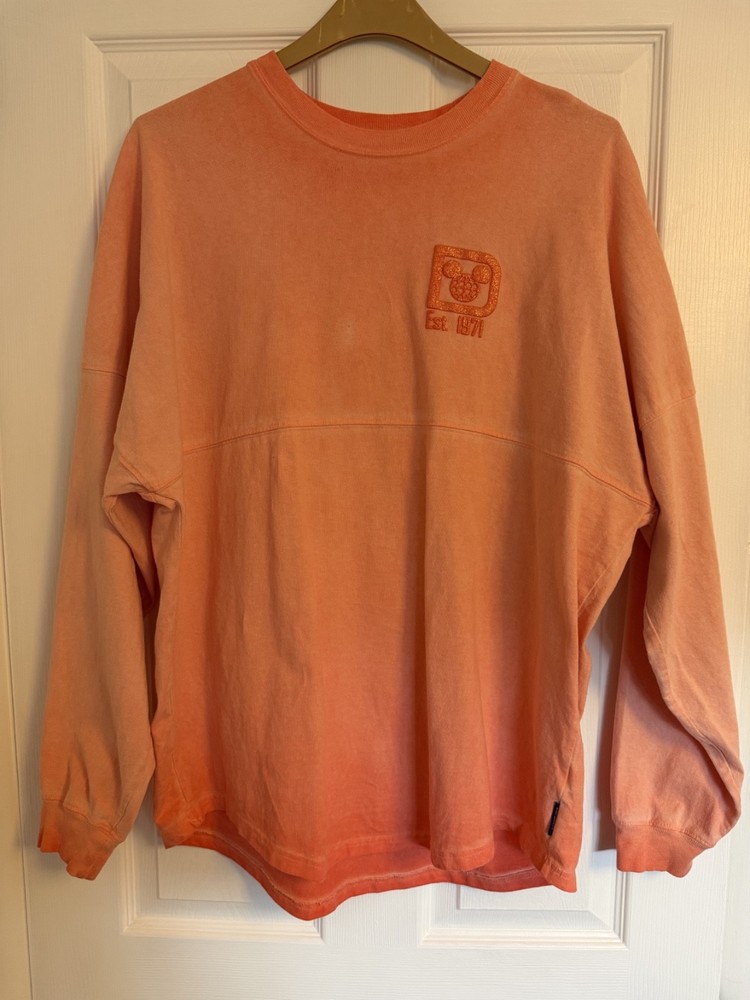 Walt Disney World  spirit jersey pink ombre glitter size medium