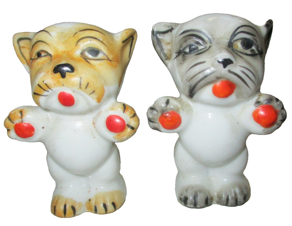 Vintage Bonzo Dog Salt And Pepper Shakers Set, Dogs Cartoon Characters