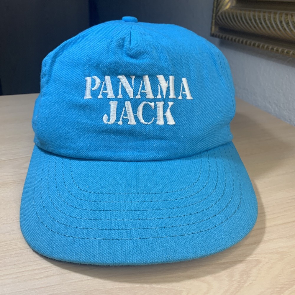 Panama Jack snapback adjustable blue baseball cap, made in the USA, vintage