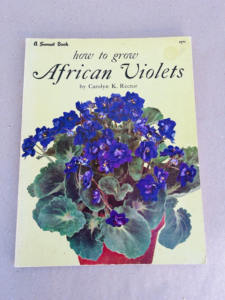 Jack Kramer A Sunset Book Vintage How to Grow African Violets Garden Flower Book