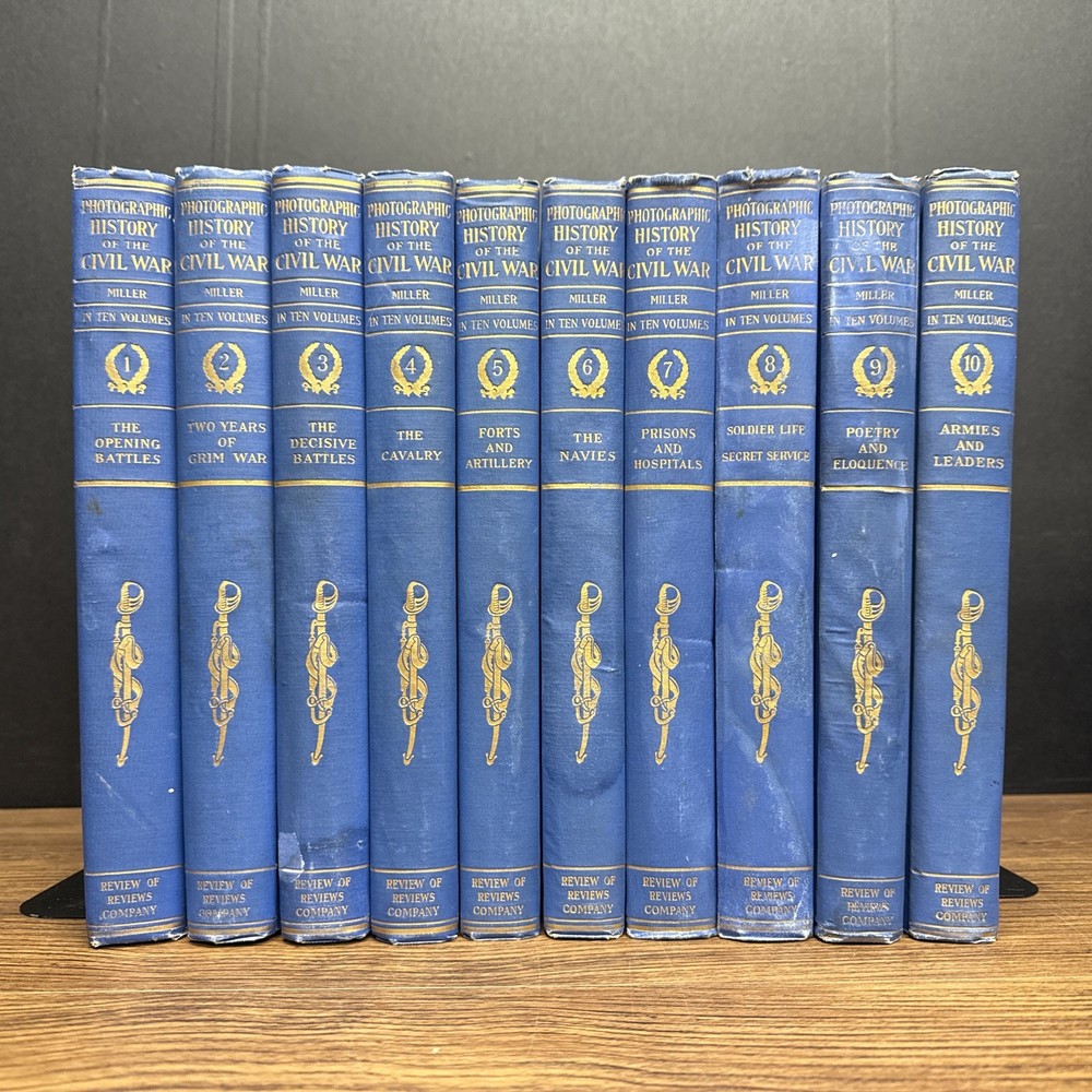 Photographic History of the Civil War, Miller ~ Complete 10 Volume Set, 1911 1st