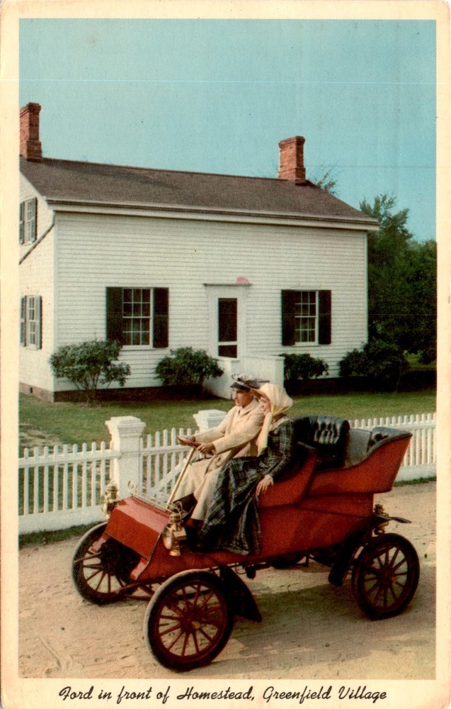 Homestead, Greenfield Village, Dearborn, Michigan, Henry Ford Museum, Postcard