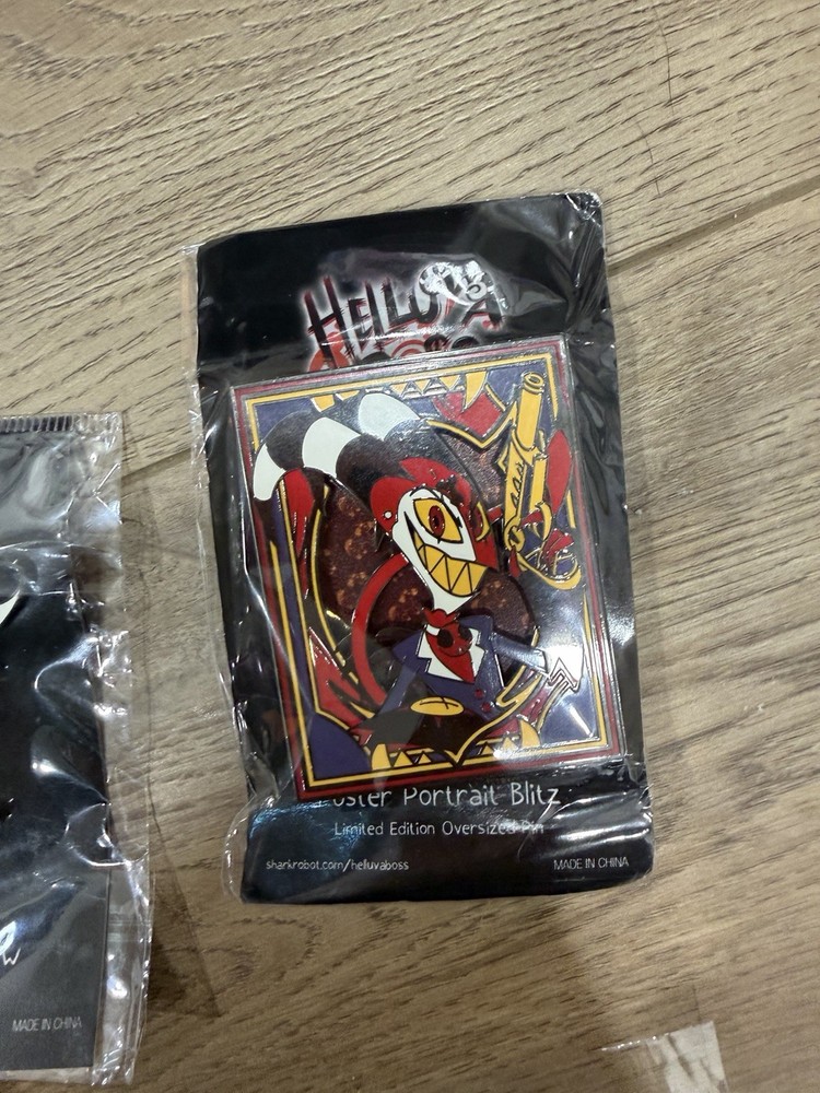 Helluva Boss Blitz Poster Portrait Limited Edition Oversized Enamel Pin