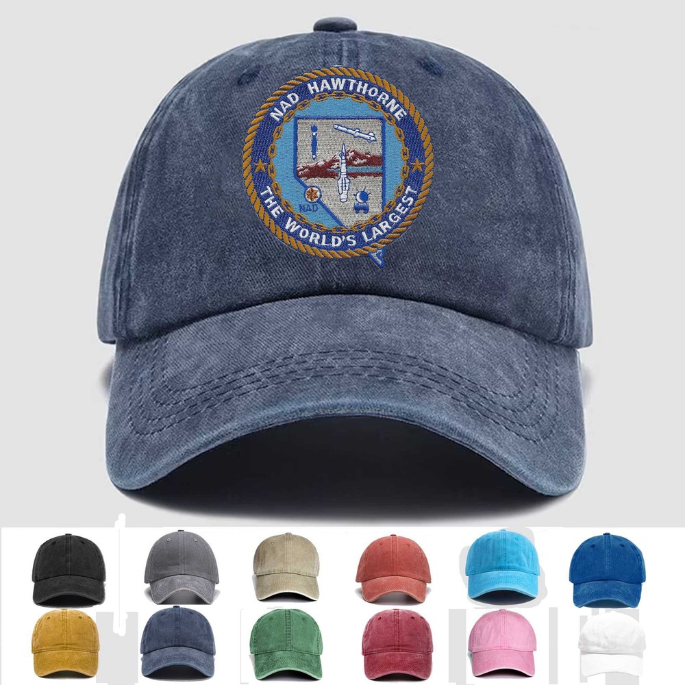 Custom Embroidered Hat NAD Hawthorne The World's Largest, Veteran Cap, Gift Idea