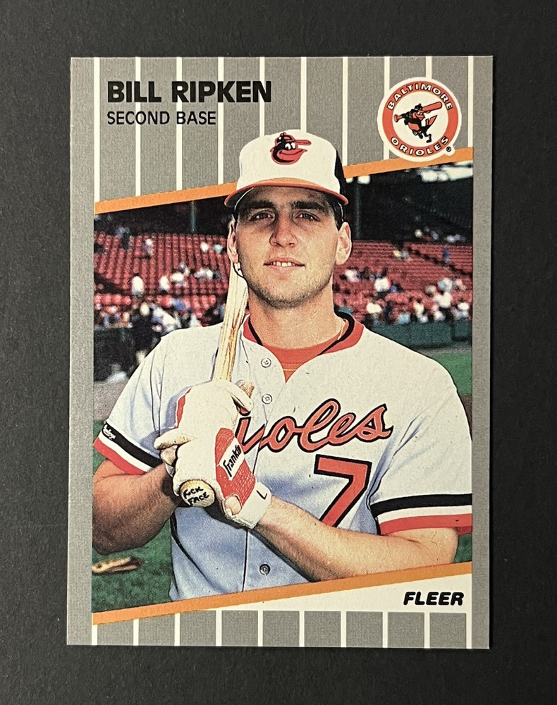 Fleer 1989 Bill Ripken #616 Baltimore Orioles Baseball FF error