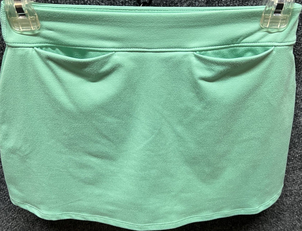 DSG Girls Green Athletic Skirt Skort M Pull-On Stretch Short Tennis Golf